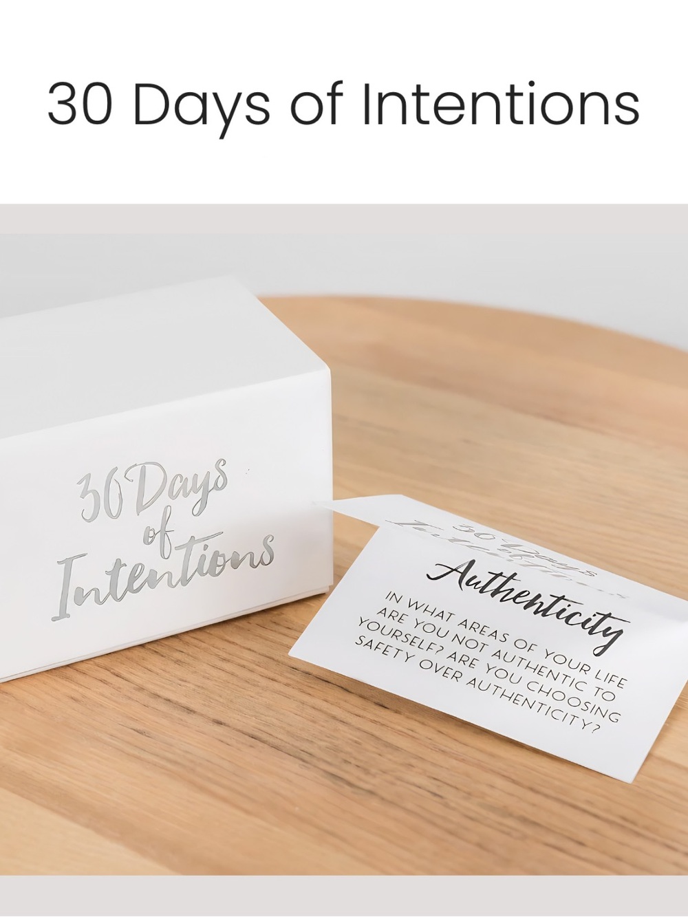 Prompt Cards • NWOT
30 Days Of Intentions Mindfulness